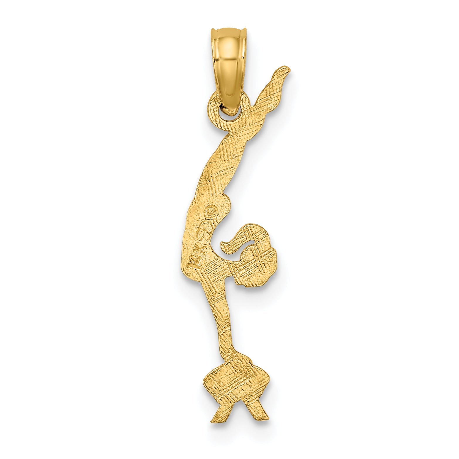 14K Yellow Gold Gymnastics Charm