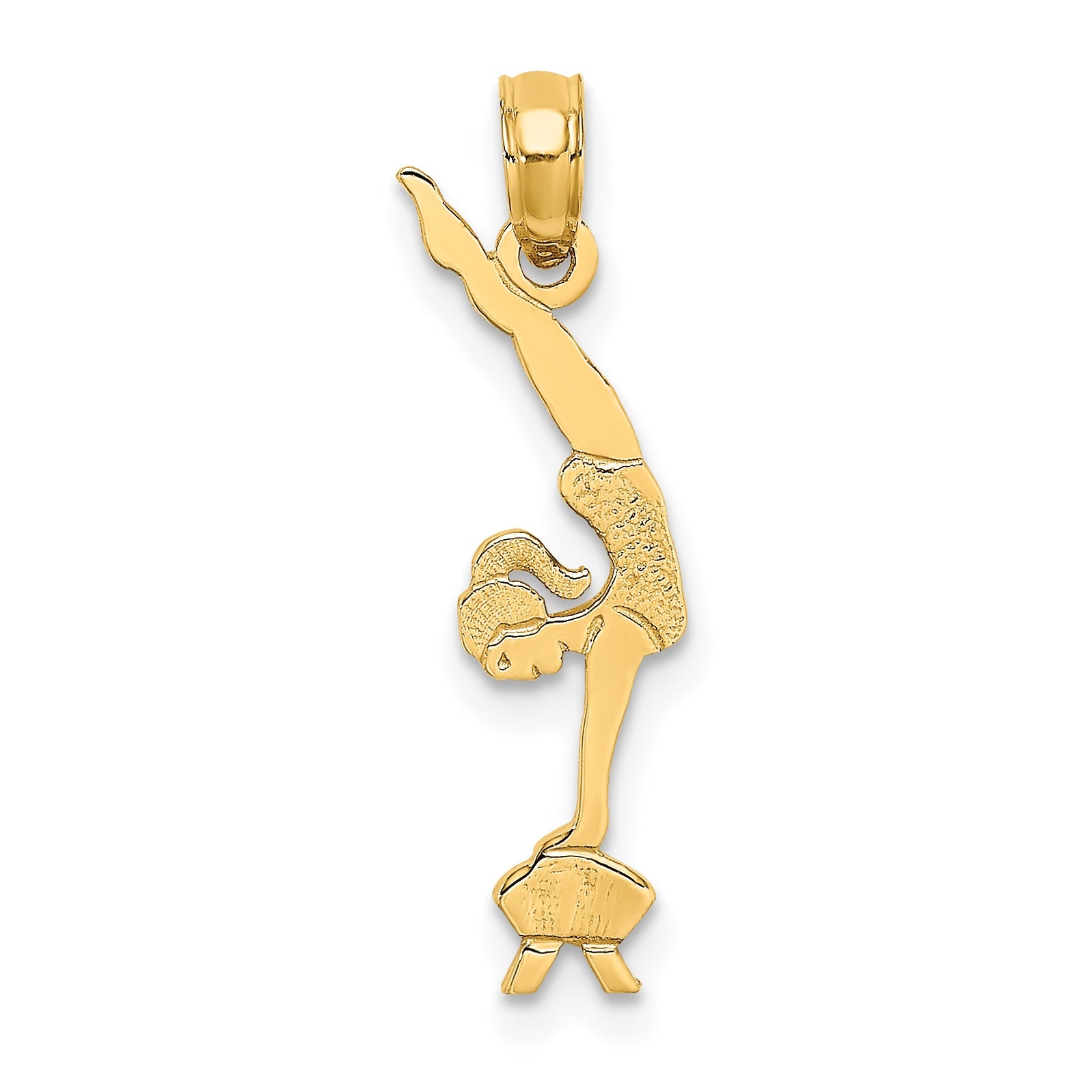 14K Yellow Gold Gymnastics Charm