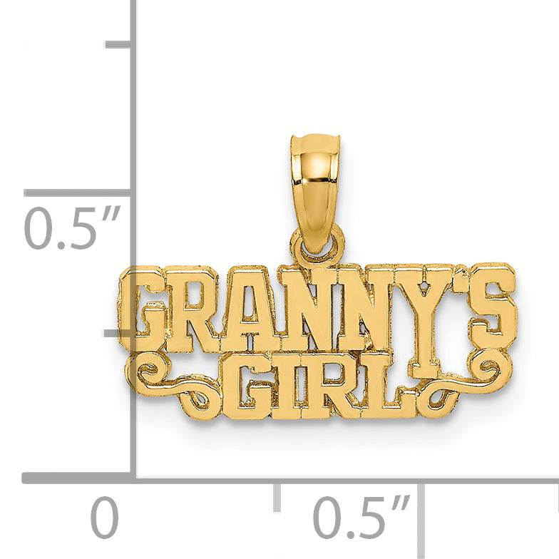 14K Yellow Gold Polished Granny'S Girl Charm