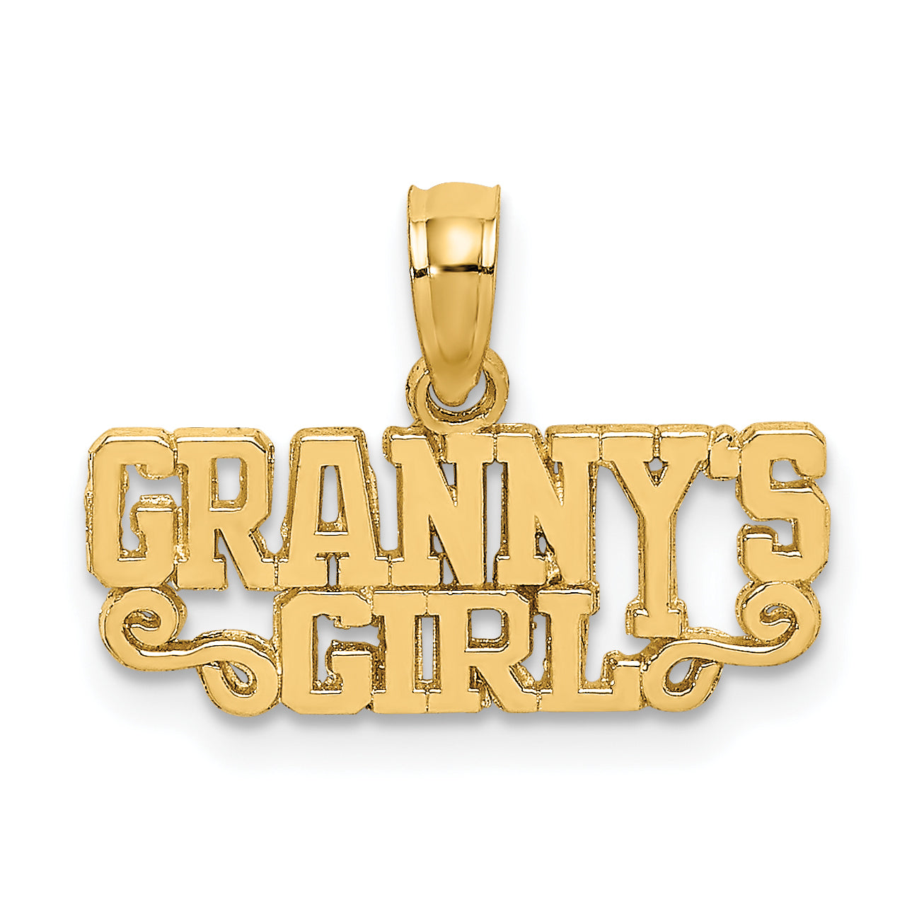 14K Yellow Gold Polished Granny'S Girl Charm