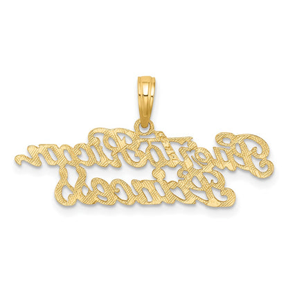 14K Yellow Gold Puerto Rican Princess Charm