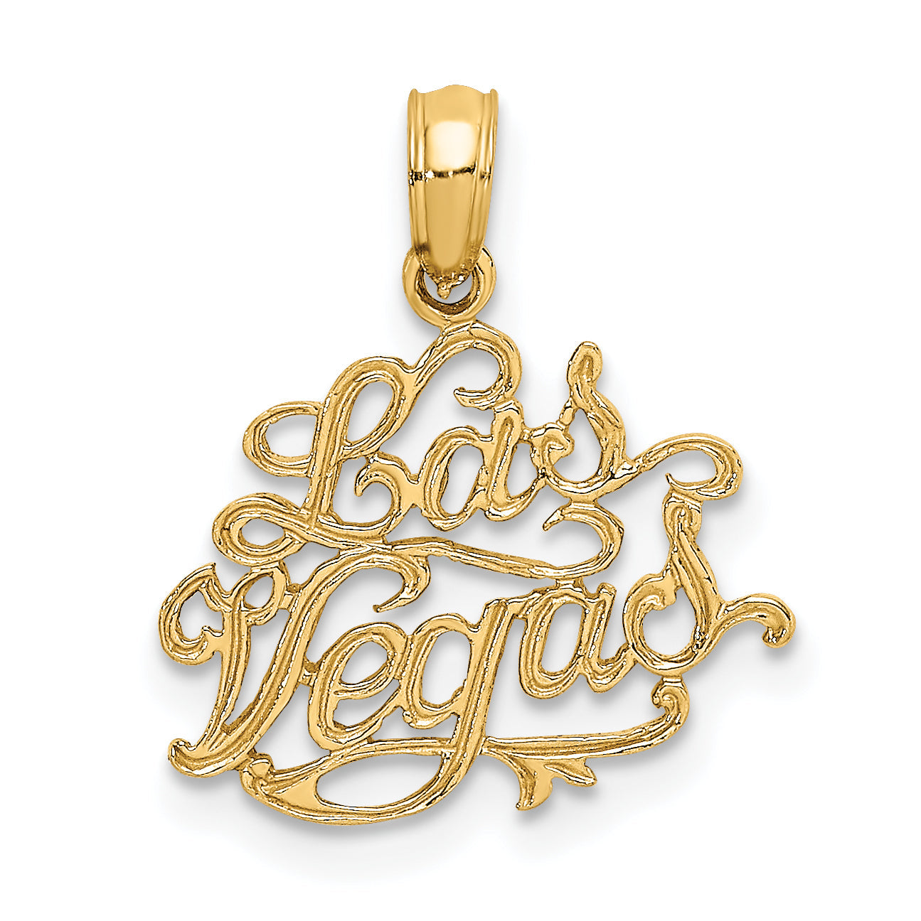 14K Yellow Gold Las Vegas Charm