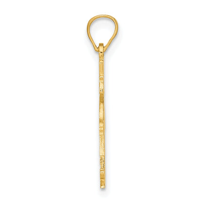 14K Yellow Gold Girl Charm