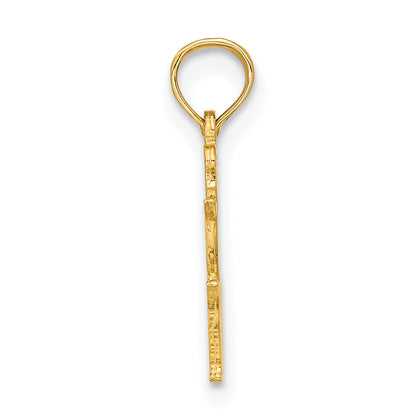 14K Yellow Gold Virgo Zodiac Charm