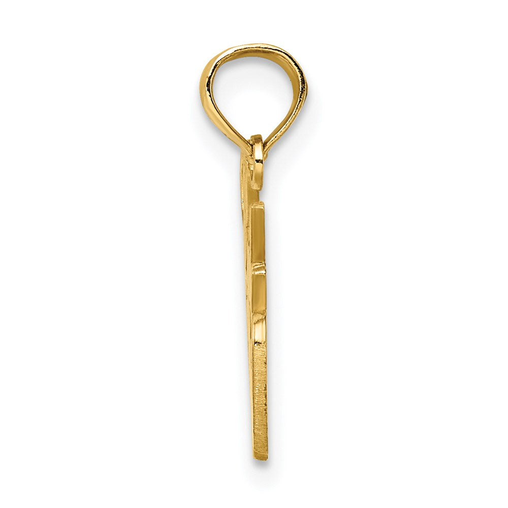 14K Yellow Gold Lady Officer Charm