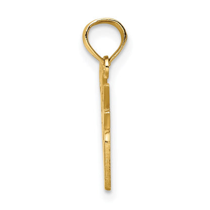 14K Yellow Gold Lady Officer Charm