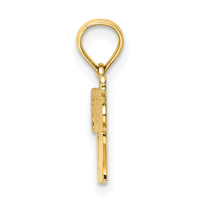 14K Yellow Gold Firefighter'S Lady Charm