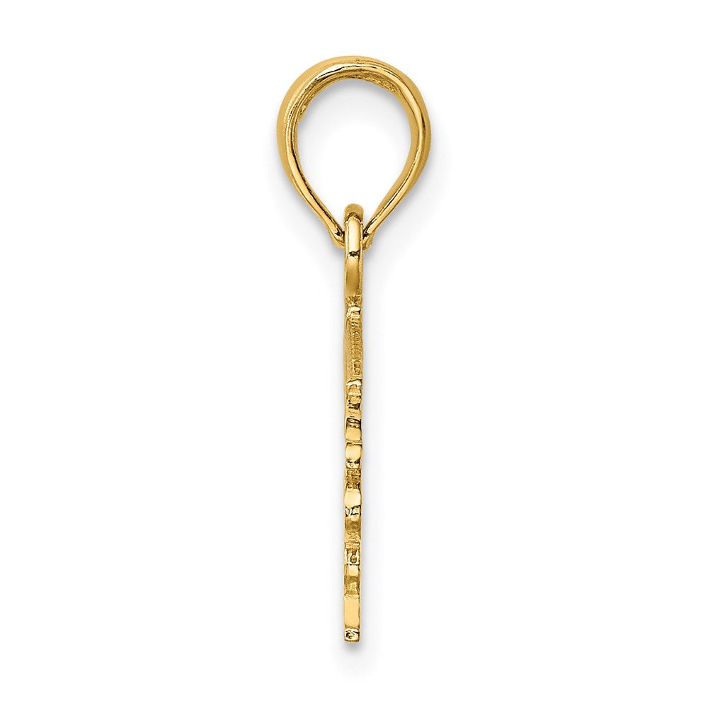 14K Yellow Gold Firefighter'S Daughter Charm