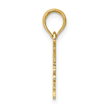 14K Yellow Gold Firefighter'S Daughter Charm