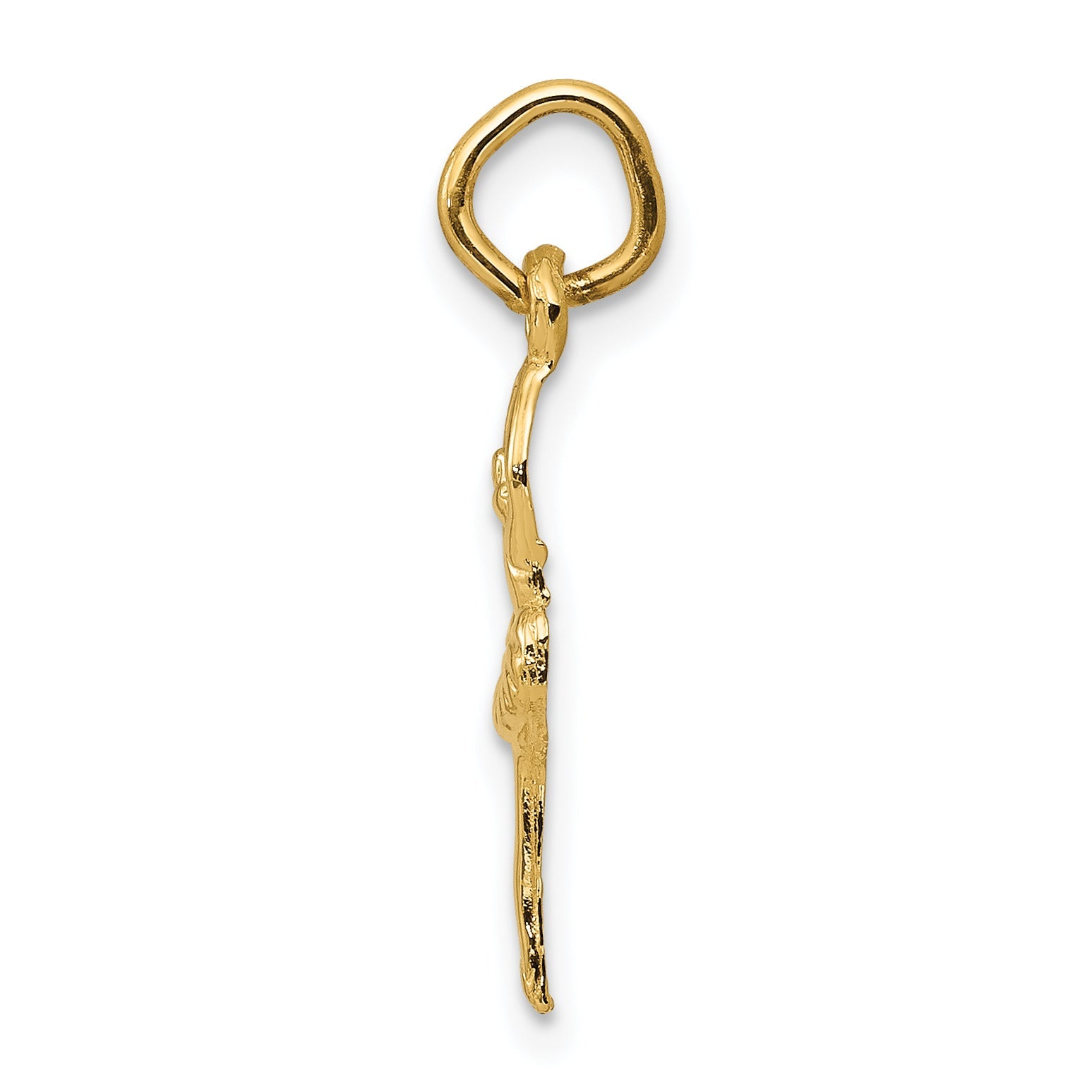 14K Yellow Gold Polished Ballerina Charm