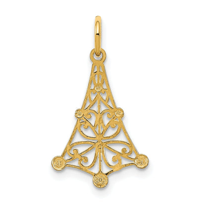 14K Yellow & Rhodium W/Rhodium D/C Chandellier Charm