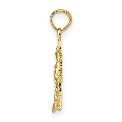 14K Yellow Gold Angel Pendant