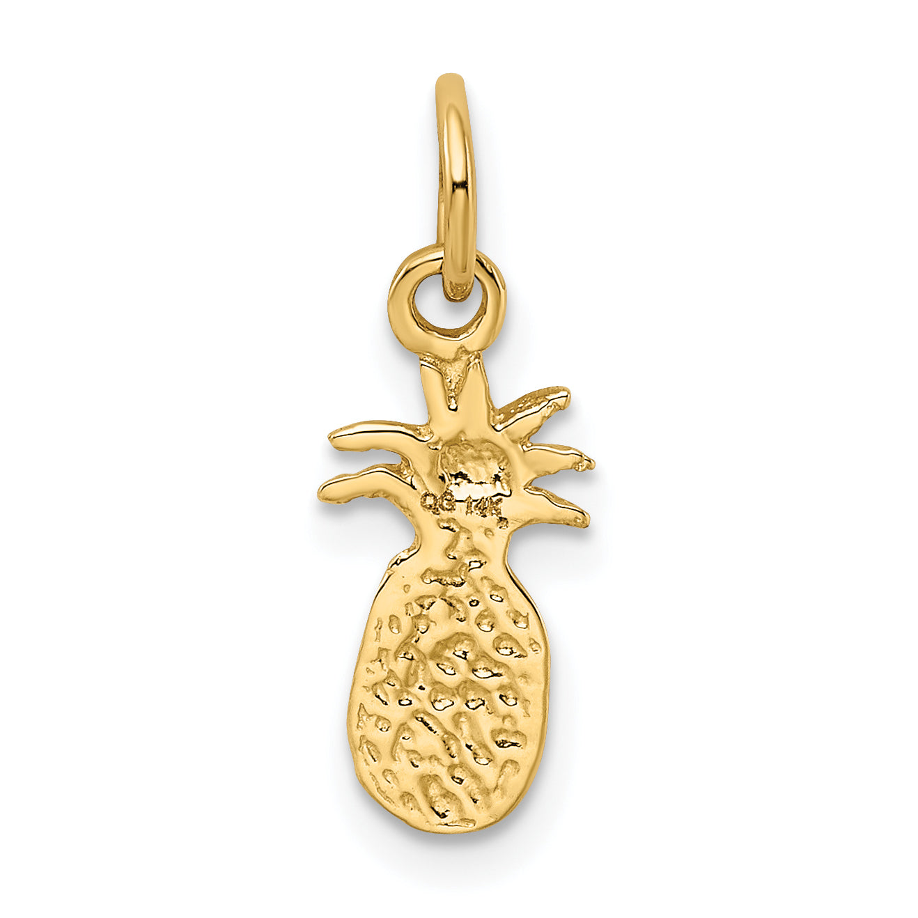 14K Yellow Gold Polished Pineapple Charm