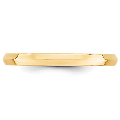 Solid 18K Yellow Gold 2.5mm Knife Edge Comfort Fit Men's/Women's Wedding Band Ring Size 5.5