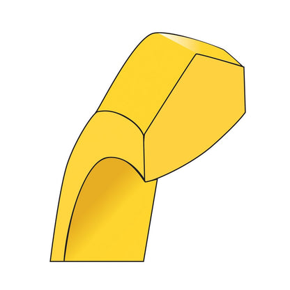 18k Yellow Gold 6mm Knife Edge Comfort Fit Wedding Band Ring