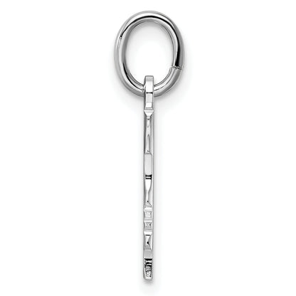 Fashion Kelly Waters Rhodium Plated Small Engraveable Girl Head Charm