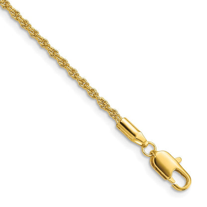 Fashion Kelly Waters Gold Plated 2mm French Rope 18 Inch Chain Necklace