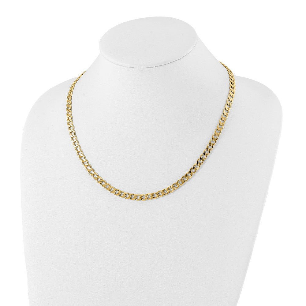 Fashion Kelly Waters Gold Plated 5.5mm Curb 20 Inch Chain Necklace