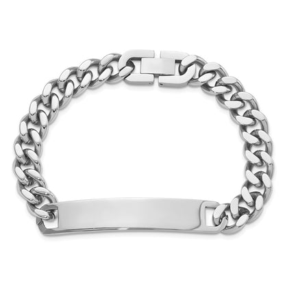 Stainless Steel Kelly Waters Polished 8.25 Inch Engravable Id Bracelet