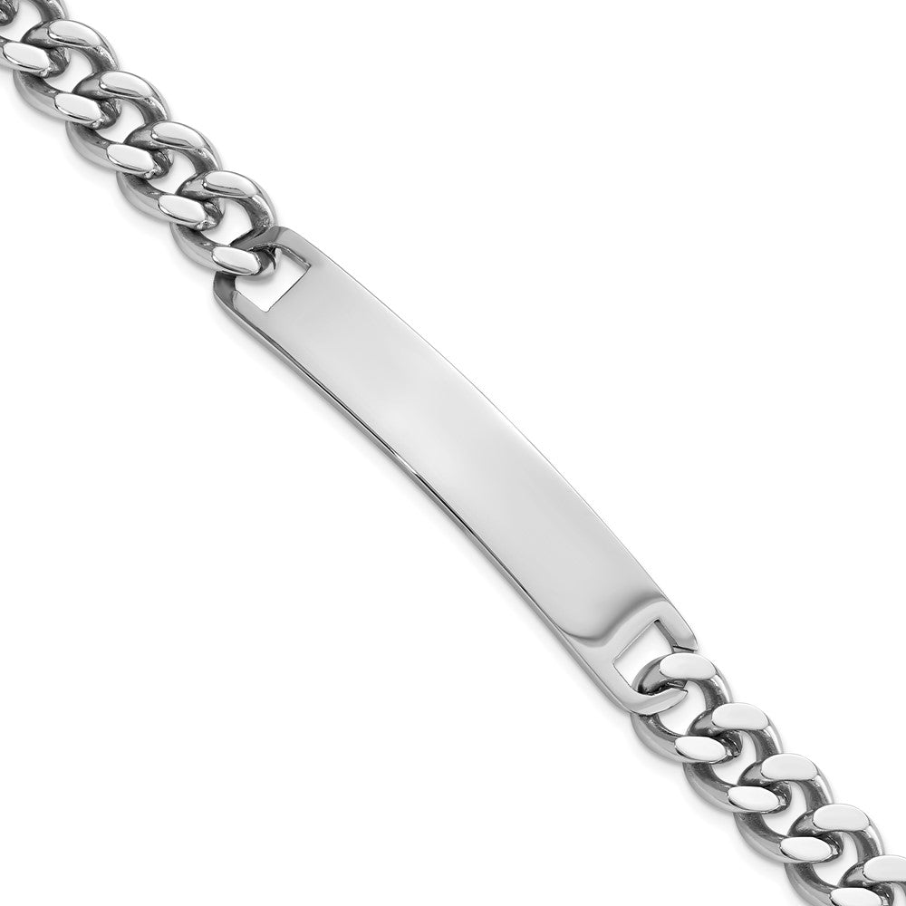 Stainless Steel Kelly Waters Polished 8.25 Inch Engravable Id Bracelet