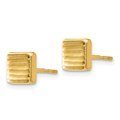 14K Yellow Gold Post Earrings