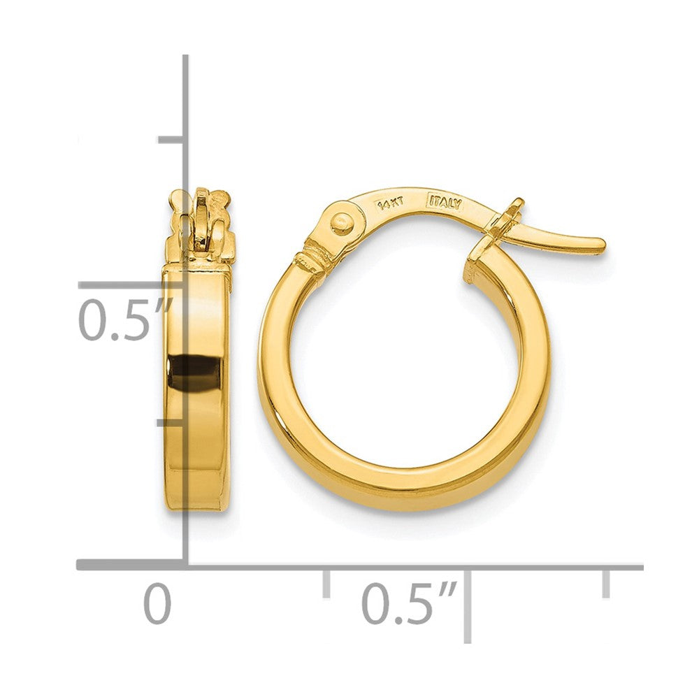 14K Yellow Gold Polished Earrings