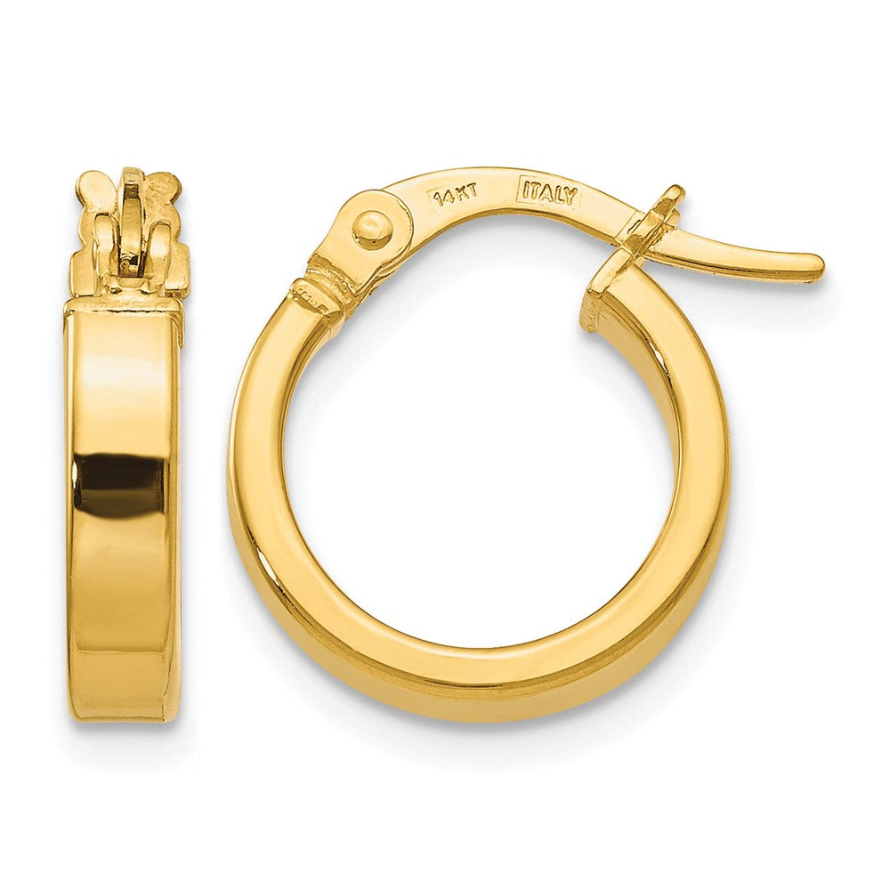 14K Yellow Gold Polished Earrings