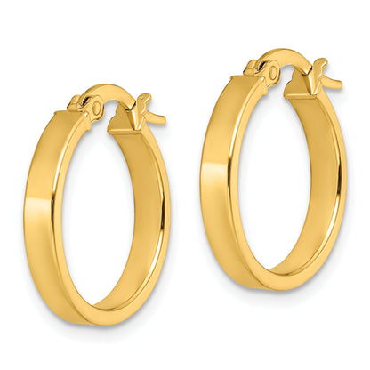 14K Yellow Gold Polished Earrings