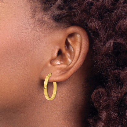 14K Yellow Gold Polished Earrings