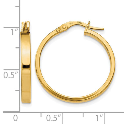 14K Yellow Gold Polished Earrings