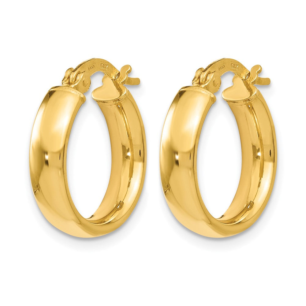 14K Yellow Gold Polished Earrings
