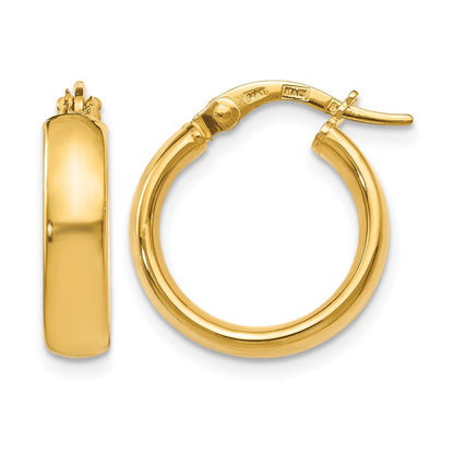14K Yellow Gold Polished Earrings
