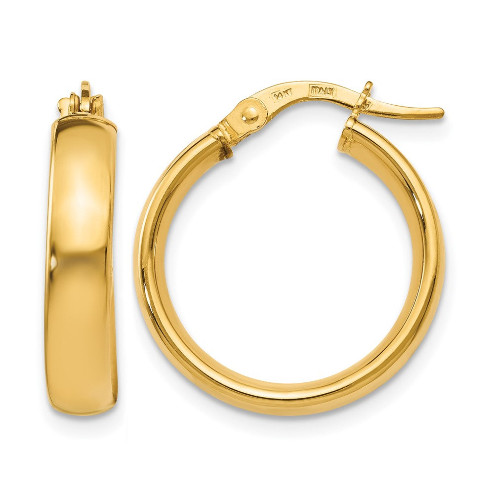 14K Yellow Gold Polished Earrings
