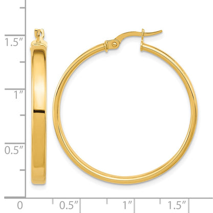 14K Yellow Gold Polished Earrings