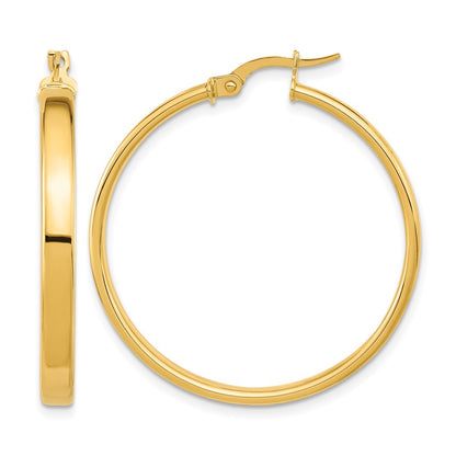 14K Yellow Gold Polished Earrings