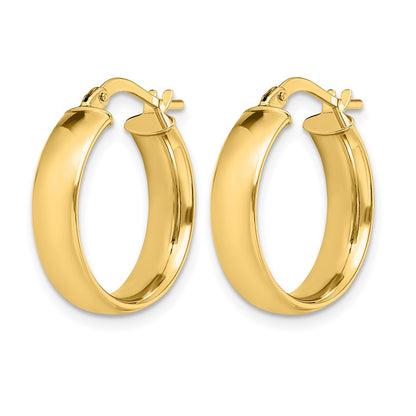 14K Yellow Gold Polished Earrings