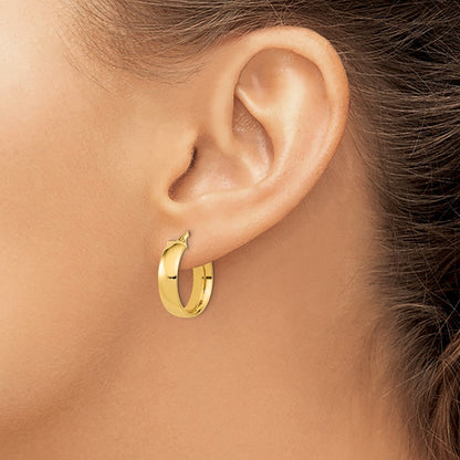 14K Yellow Gold Polished Earrings