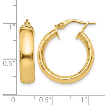 14K Yellow Gold Polished Earrings