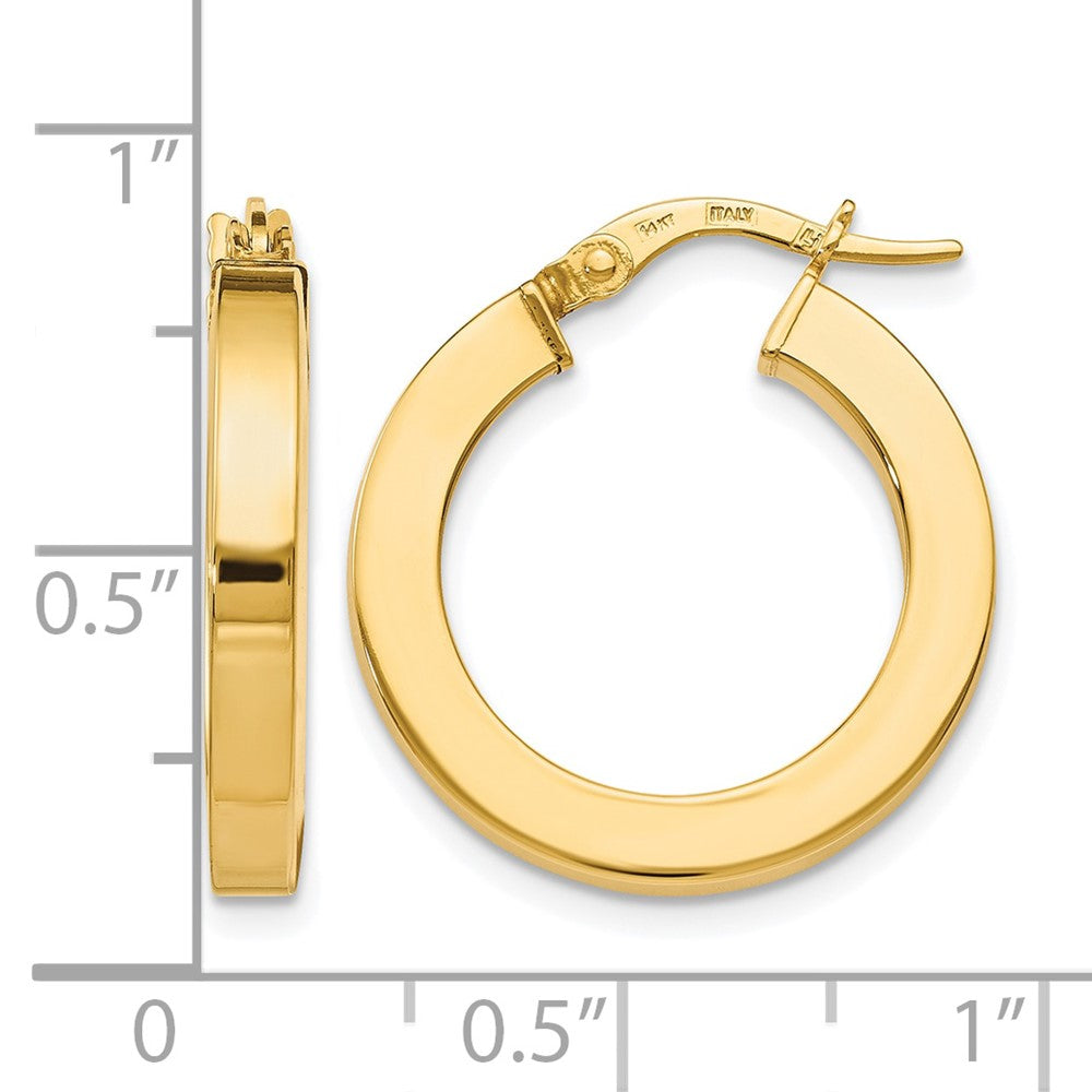 14K Yellow Gold Polished Earrings