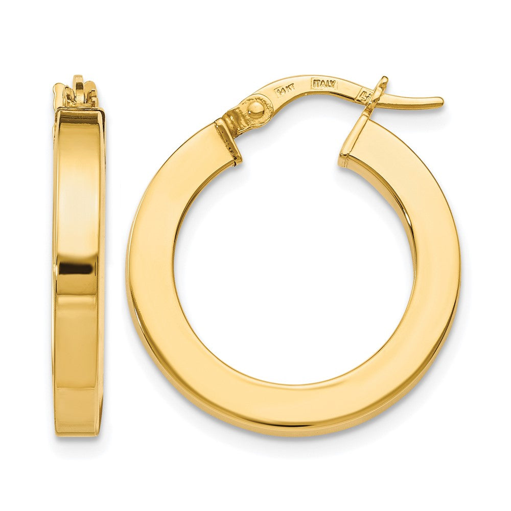 14K Yellow Gold Polished Earrings