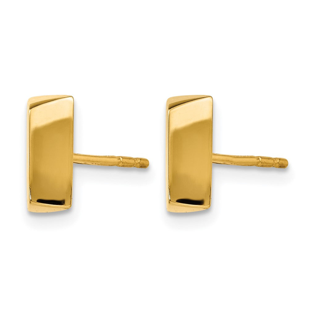 14K Yellow Gold Polished Fancy Post Earrings