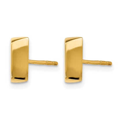 14K Yellow Gold Polished Fancy Post Earrings