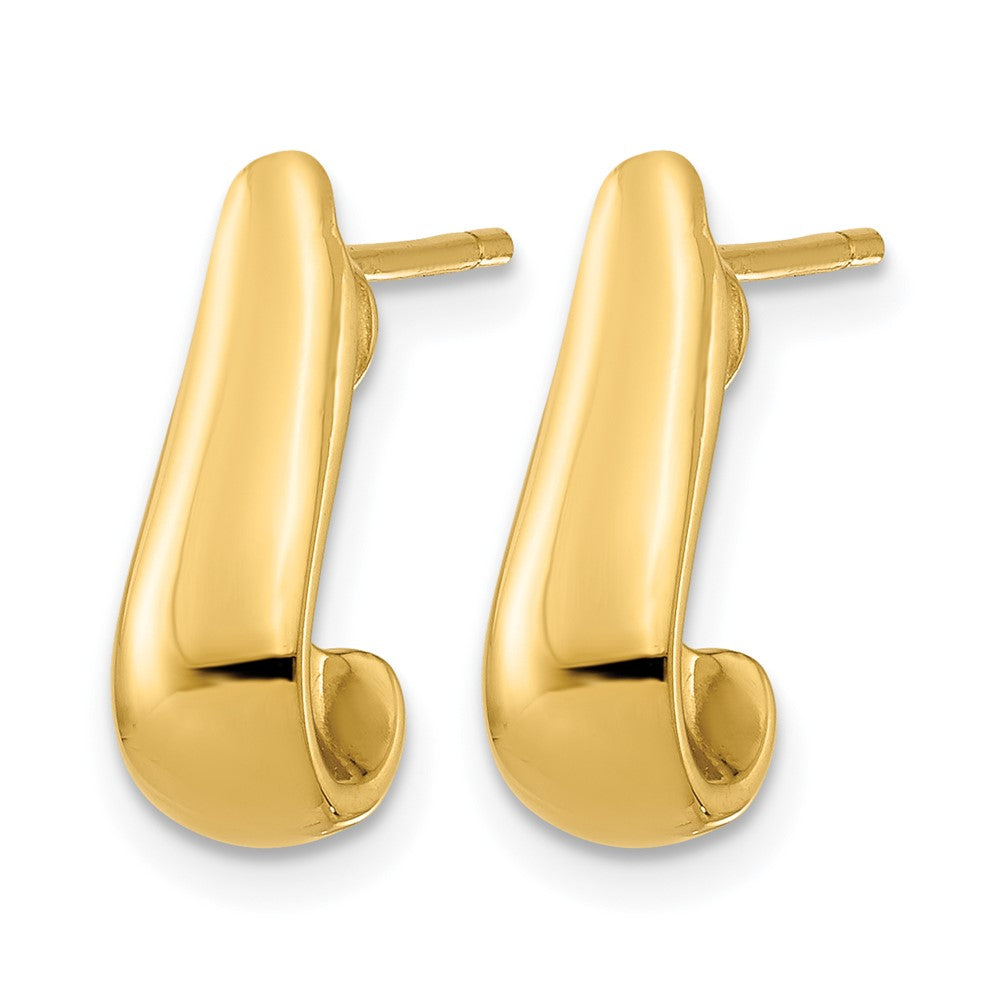 14K Yellow Gold Polished Post Earrings