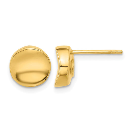 14K Yellow Gold Polished Post Earrings