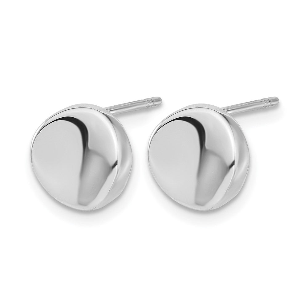 14K White Gold Polished Post Earrings