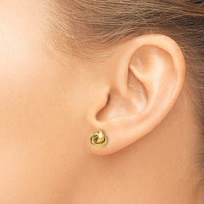 14K Yellow Gold Polished Post Earrings