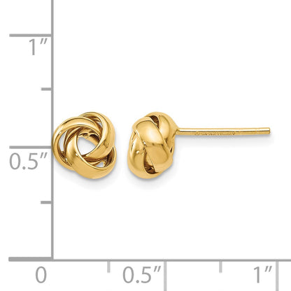 14K Yellow Gold Polished Post Earrings