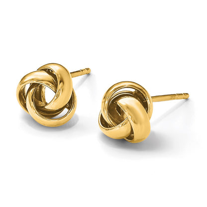14K Yellow Gold Polished Post Earrings
