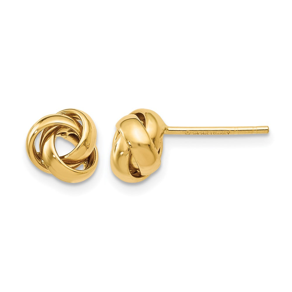 14K Yellow Gold Polished Post Earrings