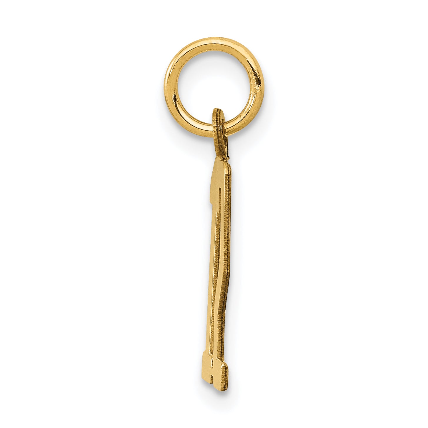 14K Yellow Gold Small Elongated Number 12 Charm